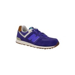 Trampki Dziecko New Balance KL574EUG. Fioletowe trampki dziewczęce New Balance, bez wzorów, bez zapięcia. Za 199,99 zł.