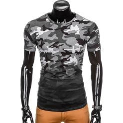 T-shirty męskie: T-SHIRT MĘSKI Z NADRUKIEM MORO S869 – SZARY