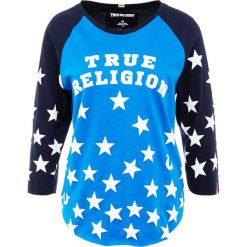 True Religion STARS Bluzka z długim rękawem cobalt. Niebieskie bluzki damskie marki True Religion, m, bez wzorów, z bawełny, bez kołnierzyka. Za 419,00 zł.