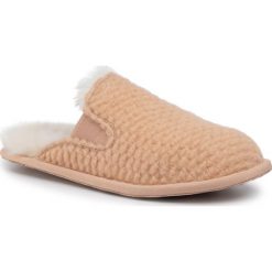 Kapcie SOREL - Hadley NL3324 Natural Tan 257. Brązowe klapki damskie Sorel, bez wzorów, z materiału, bez obcasa. W wyprzedaży za 199,00 zł.