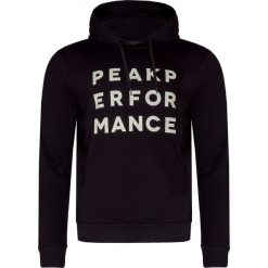 Bluza PEAK PERFORMANCE GROUND HOODIE. Czarne bluzy męskie Peak Performance, bez wzorów, z bawełny, z kapturem, bez rękawów, z kapturem. Za 350,00 zł.