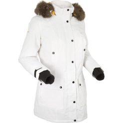 Kurtka outdoorowa z kapturem bonprix biel wełny. Białe kurtki damskie marki bonprix, s, bez wzorów, z wełny, z kapturem. Za 139,99 zł.