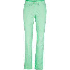 Spodnie chino STRAIGHT bonprix kremowy miętowy. Zielone chinosy damskie bonprix, bez wzorów. Za 64,99 zł.