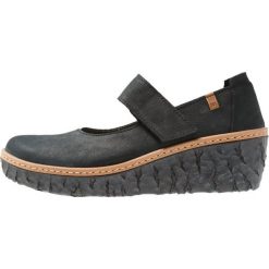 El Naturalista MYTH YGGDRASIL Czółenka na platformie black. Czarne koturny damskie marki El Naturalista, bez wzorów, ze skóry, bez obcasa, na platformie. Za 469,00 zł.