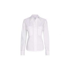 Koszule Calvin Klein Jeans K20K200507 COTTON POLICE PKT. Białe koszule damskie Calvin Klein Jeans, s, bez wzorów, z jeansu, bez kołnierzyka, bez rękawów. Za 389,00 zł.