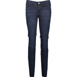 Dżinsy "Jasmin" - Slim fit - w kolorze granatowym. Niebieskie spodnie z wysokim stanem Mustang, z aplikacjami. W wyprzedaży za 173,95 zł.