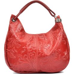 Shopper bag damskie: Skórzana torebka w kolorze czerwonym – (S)30 x (W)25 x (G)6,5 cm
