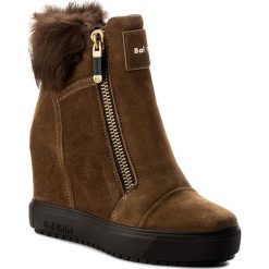 Botki BALDININI - 848403AKILA49R Kidi/Lapin Bruno. Brązowe buty zimowe damskie marki Baldinini, ze skóry, na obcasie. W wyprzedaży za 1019,00 zł.