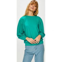 Trendyol - Bluza. Zielone bluzy damskie marki Trendyol, l, z bawełny, bez kaptura. Za 69,90 zł.