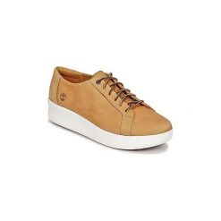 Derby Timberland BERLINPARK LEATHER LACEUP. Pomarańczowe półbuty damskie Timberland, bez wzorów, bez obcasa, bez zapięcia. Za 383,20 zł.