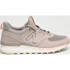 New Balance - Buty WS574PMC. Szare buty damskie do fitnessu marki New Balance, ze skóry. W wyprzedaży za 359,90 zł.