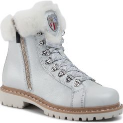 Trapery NEW ITALIA SHOES - 2015434A/2 White. Szare trapery damskie New Italia Shoes, ze skóry, bez obcasa, bez zapięcia. W wyprzedaży za 769,00 zł.