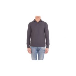 Koszulki polo z długim rękawem Zanone 811819Z0380. Szare koszulki męskie Zanone, m, bez wzorów, z długim rękawem. Za 345,29 zł.