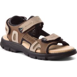 Sandały męskie skórzane: Sandały GRISPORT – 81551N1 Buff Taupe/Light Brown