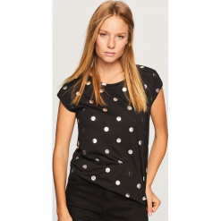 T-shirt we wzory - Czarny. Czarne t-shirty damskie Reserved, l. Za 49,99 zł.