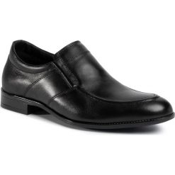 Półbuty SERGIO BARDI - SB-20-09-000658 101. Czarne buty wizytowe męskie Sergio Bardi, ze skóry, bez zapięcia. Za 279,00 zł.