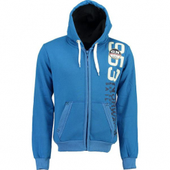 Bluza "Gandinsky" w kolorze niebieskim. Niebieskie bluzy męskie z kieszeniami marki Geographical Norway Men, m, z nadrukiem. W wyprzedaży za 136,95 zł.
