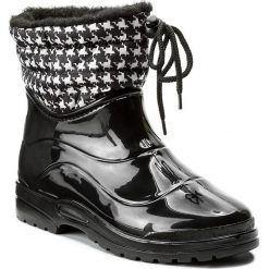 Kalosze SCHOLL - New Vestmann Low F26844 2093 350 Black/Pied De Poule. Czarne buty zimowe damskie marki Scholl, z materiału. W wyprzedaży za 209,00 zł.