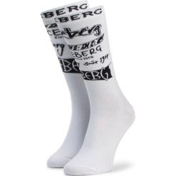 Skarpety Wysokie Unisex ICEBERG - 8M Calze 20EI1P163016906-1101 White. Białe skarpetki damskie Iceberg, bez wzorów, z elastanu. Za 149,00 zł.