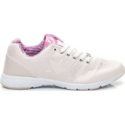 Buty sportowe damskie: SPORTOWE BUTY SNAKE – odcienie brązu i beżu