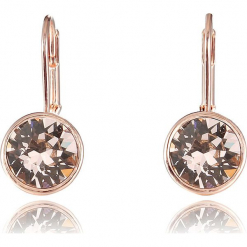 Pozłacane kolczyki "Amarillo" z kryształami Swarovski. Żółte kolczyki damskie marki METROPOLITAN, z kryształem, pozłacane. W wyprzedaży za 43,95 zł.