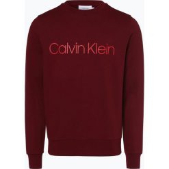 Calvin Klein - Męska bluza nierozpinana, czerwony. Czerwone bluzy męskie Calvin Klein, xxl, z napisami, bez kołnierzyka, bez rękawów, bez kaptura. Za 399,95 zł.