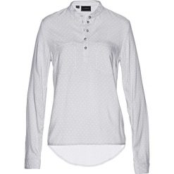 Tunika bonprix matowy srebrny - biel wełny w kropki. Szare tuniki damskie z nadrukiem bonprix, z wełny, z krótkim rękawem. Za 49,99 zł.