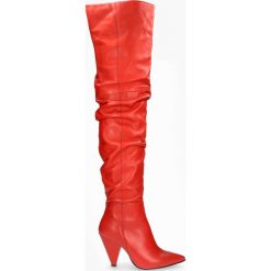 Kozaki czerwone Nadine. Czerwone buty zimowe damskie marki Badura. Za 629,99 zł.