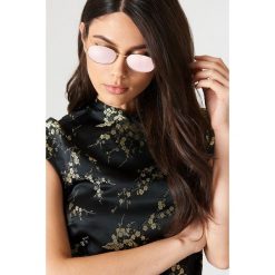 Okulary przeciwsłoneczne damskie: NA-KD Accessories Owalne okulary przeciwsłoneczne – Purple
