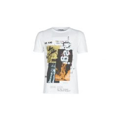 T-shirty z krótkim rękawem Desigual SUFJAN. Białe t-shirty męskie Desigual, s, bez wzorów, bez kołnierzyka, krótkie. Za 143,10 zł.