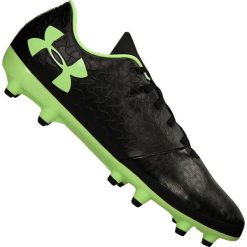 Buty piłkarskie Under Armour Magnetico Select Fg M 3000115-002. Czarne buty sportowe męskie Under Armour, z materiału, bez zapięcia, do piłki nożnej. W wyprzedaży za 249,00 zł.