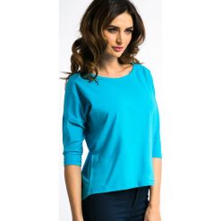 Bluzki damskie: Niebieska Bluzka z Cyrkoniami 3274