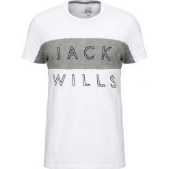 T-shirty męskie z nadrukiem: Jack Wills BRAMSHILL COLOUR BLOCK TEE Tshirt z nadrukiem white