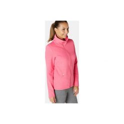 Bluza na zamek Gym & Pilates 500 damska. Różowe bluzy damskie DOMYOS, xl, bez wzorów, z bawełny, bez rękawów, bez kaptura. Za 79,99 zł.