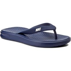 Japonki NIKE - Solay Thong 882690 400 Binary Blue/White. Niebieskie klapki męskie Nike, bez wzorów, z tworzywa sztucznego. Za 109,99 zł.