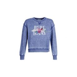 Bluzy Pepe jeans ANAS. Niebieskie bluzy damskie Pepe Jeans, s, bez wzorów, z jeansu, bez rękawów, bez kaptura. Za 239,20 zł.