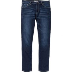 Dżinsy "multi-stretch" Regular Fit Tapered bonprix ciemny denim. Niebieskie jeansy męskie bonprix, m, bez wzorów. Za 109,99 zł.