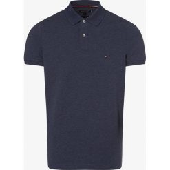 Tommy Hilfiger - Męska koszulka polo, niebieski. Niebieskie koszulki męskie TOMMY HILFIGER, xxl, bez wzorów, klasyczne, bez rękawów. Za 299,95 zł.