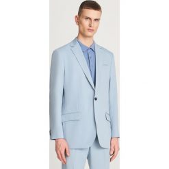Elegancka marynarka garniturowa - Niebieski. Niebieskie marynarki garniturowe męskie Reserved, bez wzorów, eleganckie. Za 299,99 zł.
