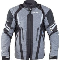 Kurtki męskie: W-TEC Kurtka motocyklowa męska Briesau NF-2112 szara r. 3XL (15168-2-3XL)