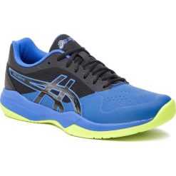 Buty ASICS - Gel-Game 7 1041A042 Black/Illusion Blue 009. Niebieskie buty sportowe męskie marki Asics, z tworzywa sztucznego, bez zapięcia, tenisowe. Za 329,00 zł.