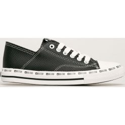 Big Star - Tenisówki. Czarne trampki i tenisówki damskie BIG STAR, bez wzorów, z gumy, na sznurówki. Za 139,90 zł.