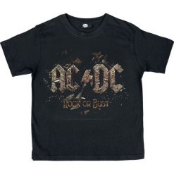 T-shirty damskie: AC/DC Rock Or Bust Koszulka dziecięca czarny