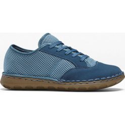 Wygodne sneakersy skórzane bonprix niebieski. Niebieskie buty sportowe damskie bonprix, bez wzorów, sportowe. Za 134,99 zł.