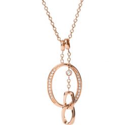 Fossil - Naszyjnik. Różowe naszyjniki damskie Fossil, ze stali. Za 259,90 zł.