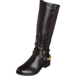 Buty zimowe damskie: Kozaki w kolorze czarnym