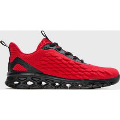 Kazar Studio - Buty. Czerwone sneakersy męskie Kazar Studio, z okrągłym noskiem, na sznurówki. Za 259,90 zł.