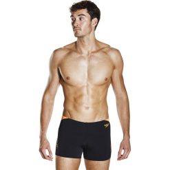 Spodenki kąpielowe z nadrukiem Endurance®+. Brązowe kąpielówki męskie marki Speedo, z nadrukiem, sportowe. Za 167,96 zł.