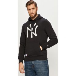 New Era - Bluza. Niebieskie bluzy męskie New Era, s, z nadrukiem, z bawełny, z kapturem, bez rękawów, z kapturem. W wyprzedaży za 259,90 zł.