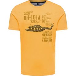 T-shirt AERONAUTICA MILITARE. Białe t-shirty męskie z nadrukiem, z bawełny, z okrągłym kołnierzem. Za 280,00 zł.